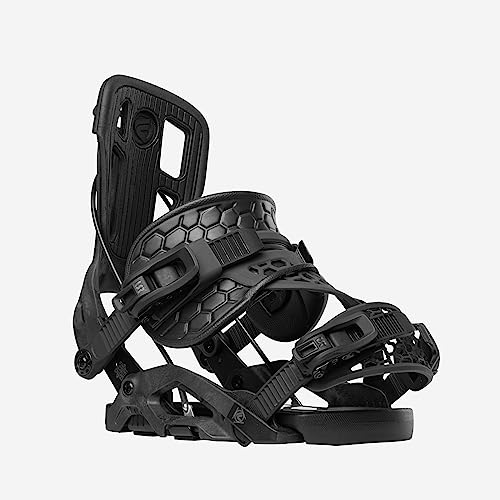 Flow Fuse-Carbon Hybrid Rear Entry Snowboard Bindings (Graphite, Large)