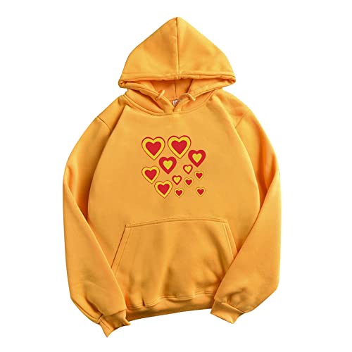 Hoodies for Women Valentine's Day Drawstring Pullover Tops Fashion Print Casual Round Neck Hooded Sweatshirt Easter Teen Girl Korean Girl Clothes Thermal Shirts for Men Green Hoodies for Women