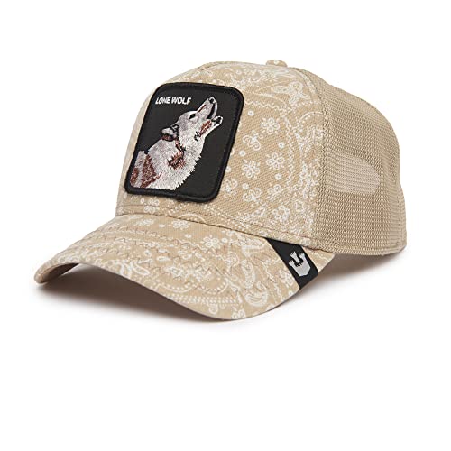 Goorin Bros. The Farm Paisley Collection Adjustable Mesh Trucker Hat for Men and Women, Tan (Sign O' The Times), One Size