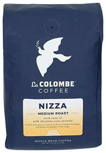 La Colombe Nizza Medium Roast Whole Bean Coffee - 24 Oz, 1 Pack - Notes of Milk Chocolate, Nuts & Browniewith a Honey-Sweet Roasted Nuttiness