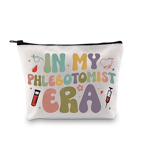 GJTIM Phlebotomy Technician Nurse Gift Hematologist Medical Technologist Zipper Pouch In My Phlebotomist Era Makeup Bag (Phlebotomist Era Bag)