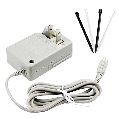 Xahpower 3DS Charger Bundle, Charger Compatible with Nintendo New 3DS(XL/LL),3DS(XL/LL),New 2DS(XL/LL),2DS,DSi(XL/LL), 4 Pack Stylus Pen for Nintendo Dsi
