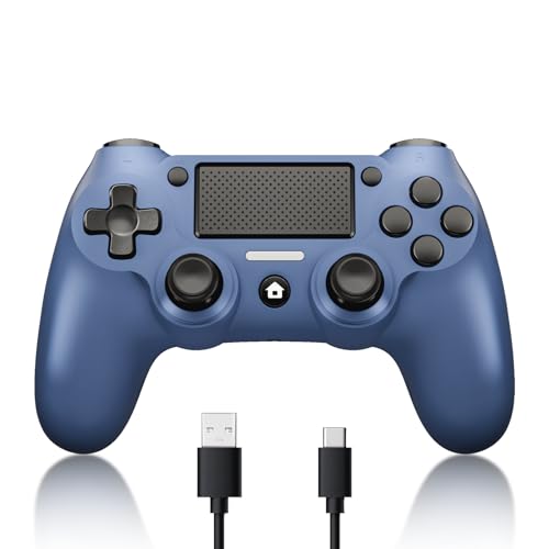 Oraula P4 wireless controller for ps-4/3/pro/slim/pc, Play-station 4 controller with dual vibration, gyro sensor, type-c port [ latest upgrade]