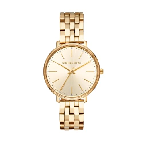 Michael Kors Pyper Three-Hand Gold-Tone Stainless Steel Women's Watch (Model: MK3898)