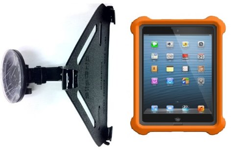 SlipGrip Car Holder for Apple iPad Mini Tablet Using Lifeproof LifeJacket Case HV