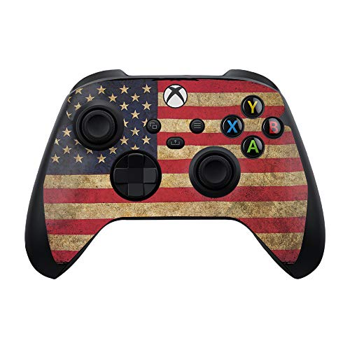 MIGHTY SKINS Skin Compatible with Xbox Series X and S Controller - Vintage Flag | Protective, Durable, and Unique Vinyl Decal wrap Cover | Easy to Apply and Change Styles | Made in The USA