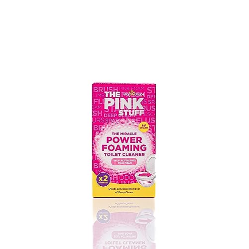 Stardrops - The Pink Stuff - The Miracle Power Foaming Toilet Cleaner - 2 Treatments - Self Activating Pink Foam