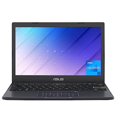 ASUS Vivobook Laptop L210 11.6' Ultra Thin Laptop, Intel Celeron N4020 Processor, 4GB RAM, 128GB eMMC Storage, Windows 11 Home in S Mode with One Year of Office 365 Personal, L210MA-DS04,Star Black