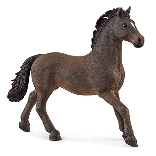 Schleich Horse Club Oldenburger Stallion Horse Figurine - Detailed Horse Toy in Spirited Pose, Durable for Education and Imaginative Play for Boys and Girls, Gift for Kids Ages 5+