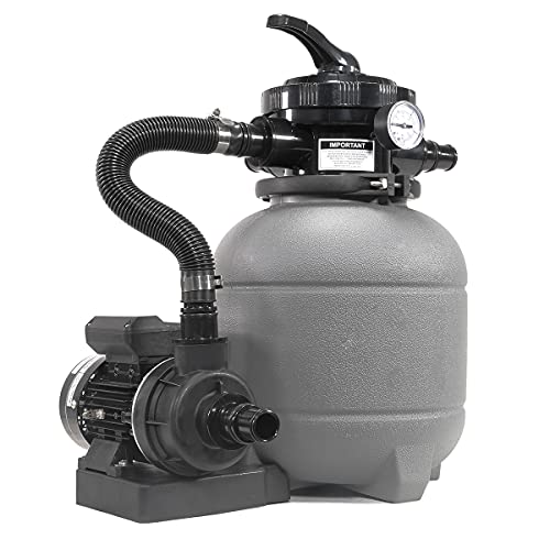 XtremepowerUS 12' Pool Sand Filter Above-Ground Pools Sand Filter Pump 2400GPH 7-Way Pool Pump 10,000GAL W/Filter Media Set