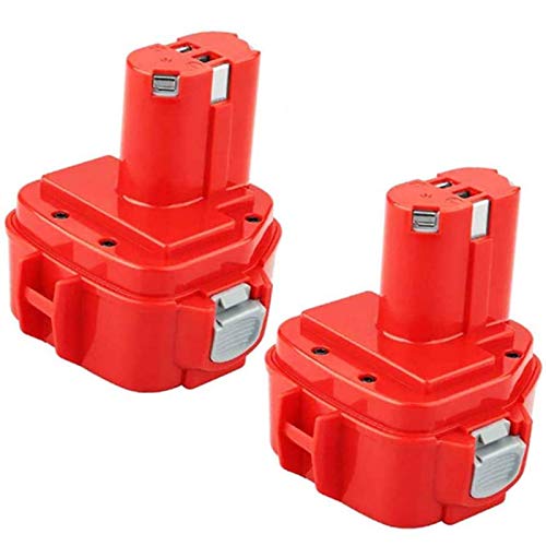 2 Pack 12V 3.6Ah 1220 Replacement Battery Compatible with Makita 12 Volt Battery NI-MH 1220 1200 1201 1222 1233 1234 1235 1233S 1233SA 1233SB PA12 193157-5 192681-5 192598-2Cordless Power Tools