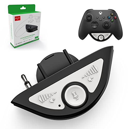 AOJAKI Bluetooth Headset Adapter for Xbox One & Xbox Series X|S Controller, Stereo Headset Adapter with Audio Balance Control for Game Sound & Voice Chat, Direct Volume and Mic Adjustment (Grey)