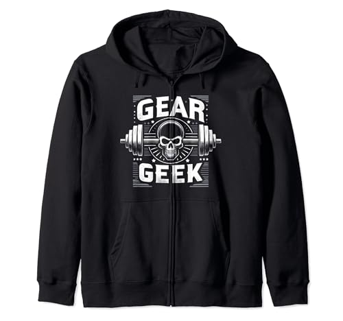 Funny Athlete Gym Fitness Bodybuilding Gear Geek Zip Hoodie