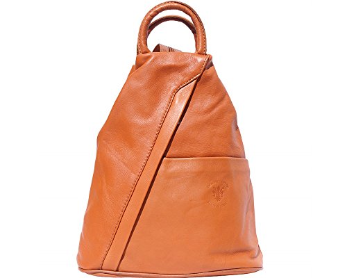 LaGaksta Submedium Italian Leather Backpack Purse Tan
