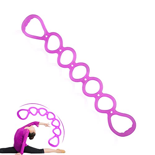7 Ring Stretch Resistance Exercise Band，BetterJonny Workout Bands Yoga Stretching，Foot, Leg and Arm Exerciser for Home or Fitness Center Workout Walking Exercise