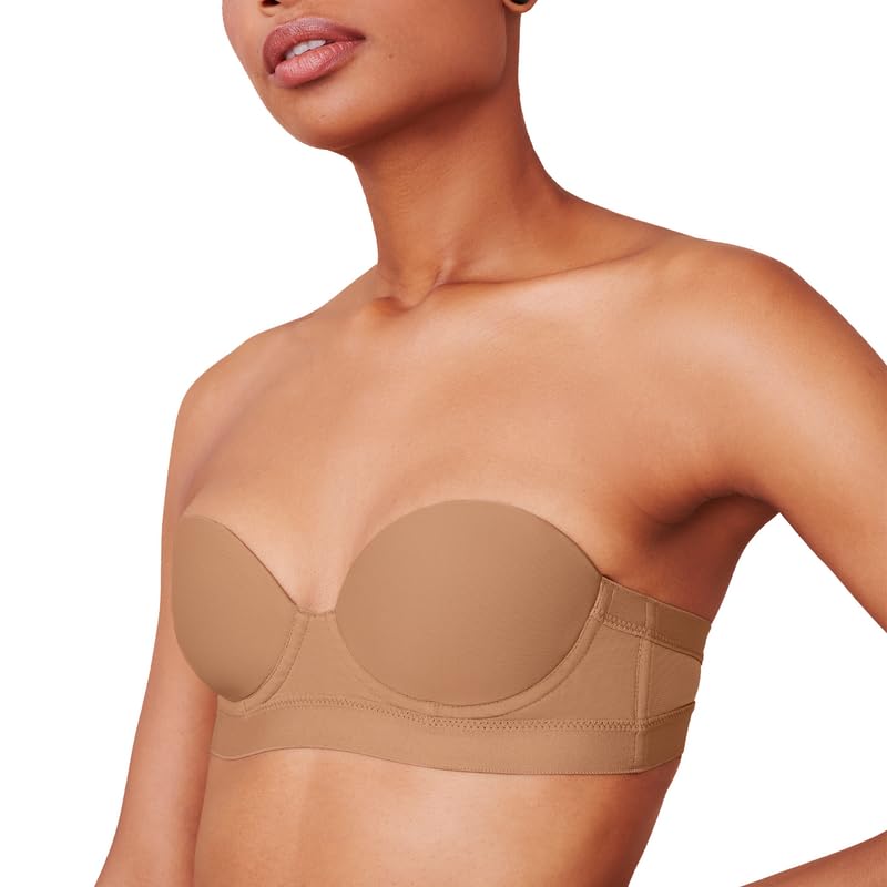 Pepper MVP Multiway Strapless Bra for Women | Underwire, Lightly Lined Cups, Multi-Way Convertible Straps | Strapless Bra for Small Chested Women | Tuscan Strapless Bra