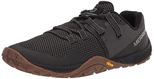Merrell mens Trail Glove 6 Sneaker, Black/Gum, 9.5 US
