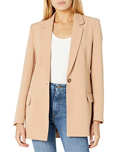 The Drop Women's Blake Long Blazer, Praline, X-Large