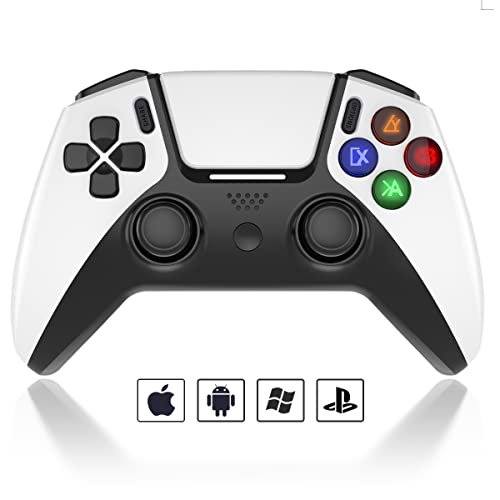 arVin Mobile Gaming Controller for PS4/PS3/PC/iPhone/Android Wireless Gamepad Joystick with Phone Holder for iPhone 14/13/12/11, iPad, iOS, MacBook, Samsung Galaxy, TCL, One Plus, Tablet, COD, Steam