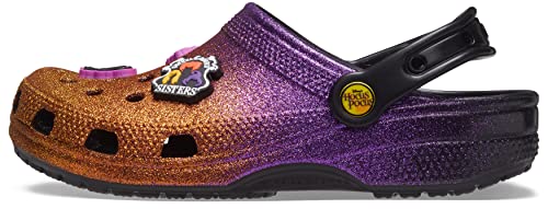 Crocs Unisex Classic Disney Hocus Pocus Clog, Halloween Glitter, 7 US Women