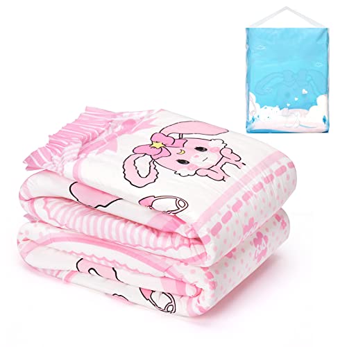 Littleforbig Adult Printed Diaper 2 PCS - Baby Usagi Cute Diaper (Medium 28'-38')
