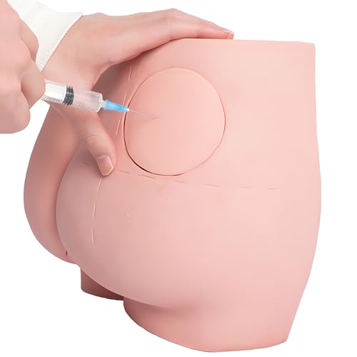 YANHAO Buttock Injection Model Intramuscular Injection Training Model with Removable Skin Module and Rectal Module, Help Users Learn The Correct Injection Technique and Depth