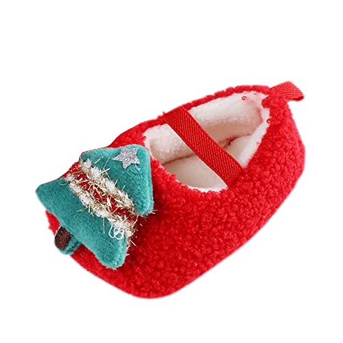 Bblulu Baby Boys Girls Soft Plush Slippers Fleece Boots Soft Sole and Non Slip Stay on Slipper Socks Warm Infant Newborn Crib Baby Shoes