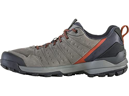 Oboz Sypes Low Leather B-Dry Hiking Shoe - Men's Steel, 10 Medium
