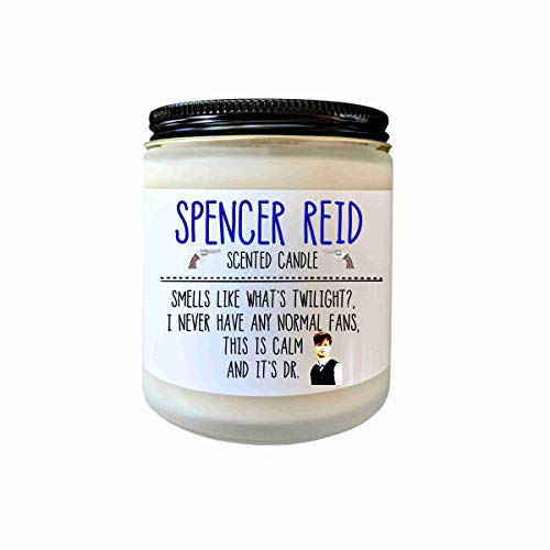 Spencer Reid Criminal Minds Scented Candle Gift for Her Fan Gift Pop Culture Candle Celebrity Candle Candle Gift Matthew Gray Gubler