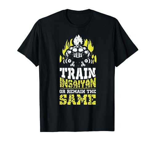 Train Insaiyan Remain The Same Workout Anime Gym T-Shirt Tee T-Shirt