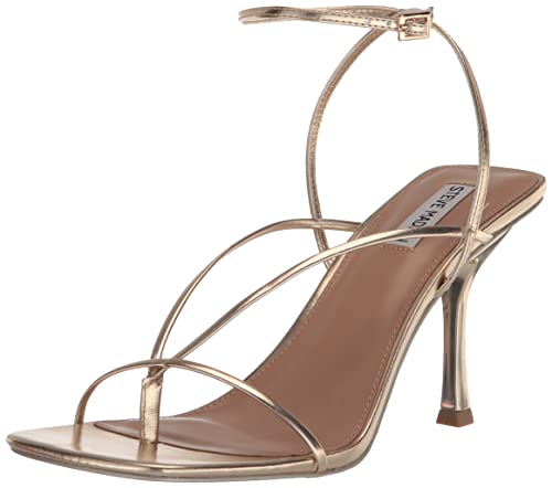 Steve Madden Women's Annie Heeled Sandal, Champagne, 7.5