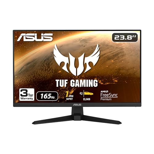 ASUS 23.8” 1080P 165Hz 1ms Gaming Monitor with FreeSync - TUF Gaming VG247Q1A