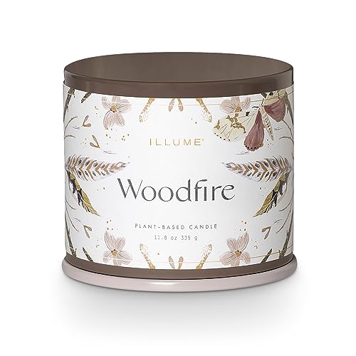 ILLUME Vanity Tin Candle, Woodfire