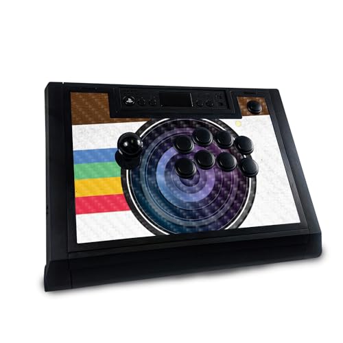 Carbon Fiber Gaming Skin Compatible with Hori Fighting Stick Alpha (PS5, PS4, PC) - Vintage Polaroid - Premium 3M Vinyl Protective Wrap Decal Cover - Easy to Apply | Crafted in The USA by MightySkins