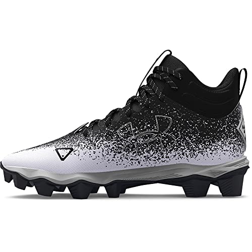 Under Armour Spotlight Fran 2.0 Jr. Road Running Shoe, (001) Black/White, 4 US Unisex Big Kid