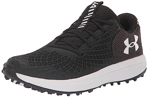 Under Armour Women's Glyde 2.0 Turf Softball Shoe, (001) Black/Black/Metallic Silver, 9