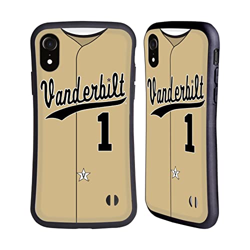 Head Case Designs Officially Licensed Vanderbilt University Vandy Baseball 1 Hybrid Case Compatible with Apple iPhone XR