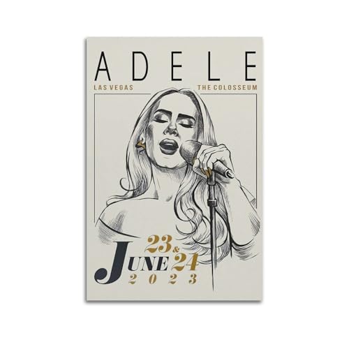 MAYNUO Adele Poster Music Poster Art Decor Painting Aesthetic Wall Art Canvas for Bedroom Decor 12x18inch(30x45cm) 4