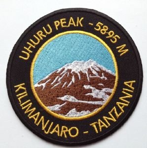 Mount Kilimanjaro Uhuru Peak Tanzania 3.5' Embroidered Iron on Patch / Badge / Applique!