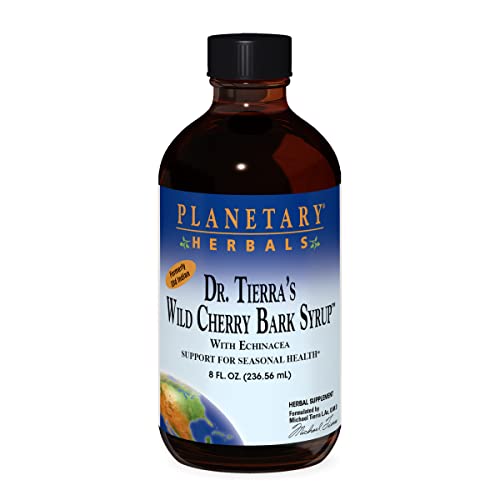 Planetary Herbals Old Indian Wild Cherry Bark Syrup, Heal Premium Hemp Oil Drops, 8 Fl Oz