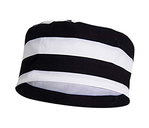 Funny World Striped Prisoner Costume Hat