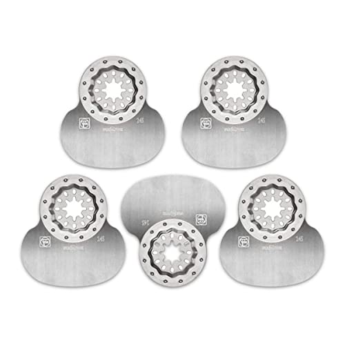 Fein StarLock Cutter Oscillating Blade - Mushroom-Shaped for Cutting Silicone and Soft Glazing Compounds - Fits Most Multitools - 5-Pack - 63903245230