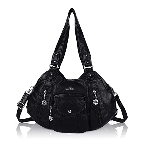 Angel Kiss Purses and Handbags for Women Large Tote Bag Soft PU Leather Multi-Pocket Hobo Shoulder Bags