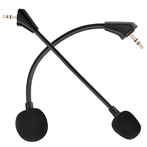 AKKE Cloud Alpha Pro Replacement Mic 2 PCS 3.5mm Detachable Game Microphone Boom Compatible Cloud Alpha S, Alpha PRO Gaming Headsets