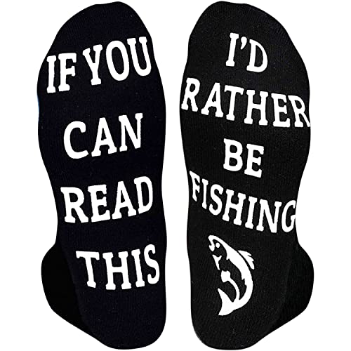HAPPYPOP Unisex Fishing Socks Fly Fishing Socks Ice Fishing Socks, Fishing Gifts Gifts For Fisherman Fly Fishing Gifts Gone Fishing Gifts