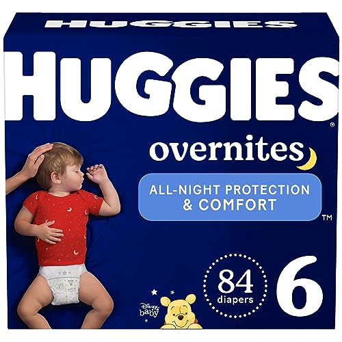 Huggies Overnites Size 6 Overnight Diapers (35+ lbs), 84 Ct