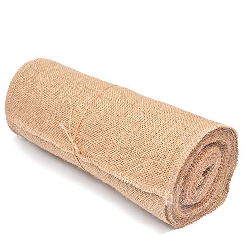 Tosnail 10 Yard Long 12' Wide Natural Burlap Fabric Roll for Craft Projects, Home Decor, Wedding Decor