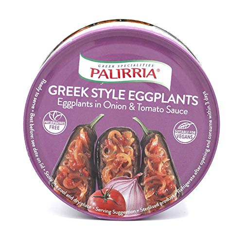 Palirria 'Ready to Eat' Greek Style Eggplants in Onion and Tomato Sauce