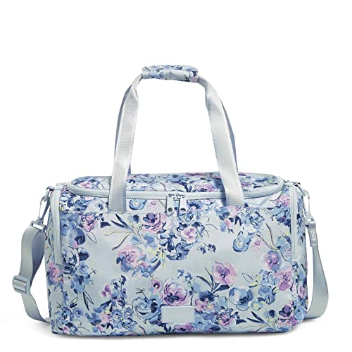 Vera Bradley Women's Recycled Lighten Up Reactive Small Gym Bag, Fresh-Cut Bouquet, One Size
