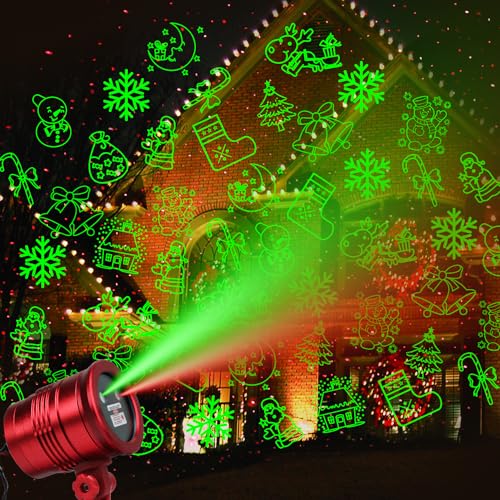 New 2023 Limited Edition Christmas Projector Lights Outdoor, Special Edition Waterproof Christmas Laser Lights with Remote Control for Outdoor Christmas Decoration Farmhouse Christmas Decoration